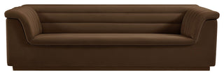 Cascade Upholstered Set, Brown, Velvet, Sofa