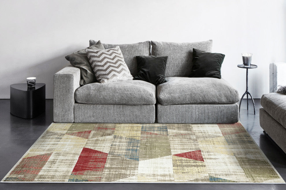 Dynamic Rugs Oxford Area Rug, Cream/Multi, 3.11x5.7