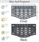 A1HC Large Floor Door Mat, Rubber Grill Drainable Design, Anti Fatigue, 24"x39"