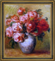 Pierre Auguste Renoir Still Life with Roses Framed Premium Canvas Print, 16"x20"
