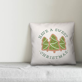 Have A Sweet Christmas 16"x16" Throw Pillow
