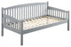 Julianna Vertical Slats Daybed, Gray
