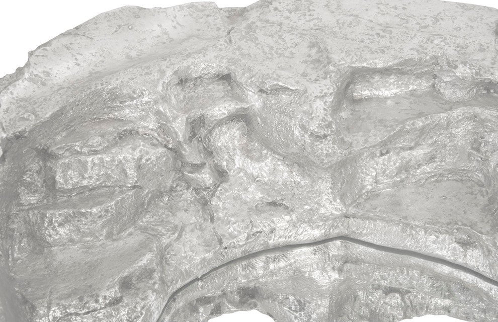 Rock Pond Mirror, Silver Leaf, 9"x40"x40"