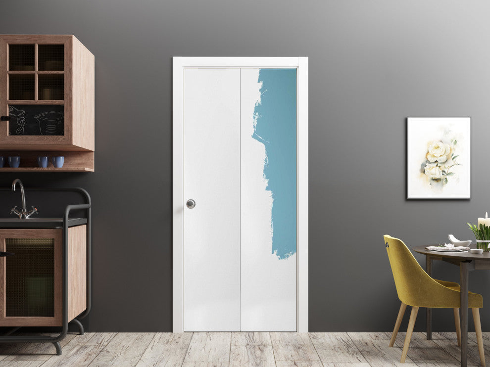 Sliding Closet Bi-fold Doors 56 x 96 | Planum 0010 Primed