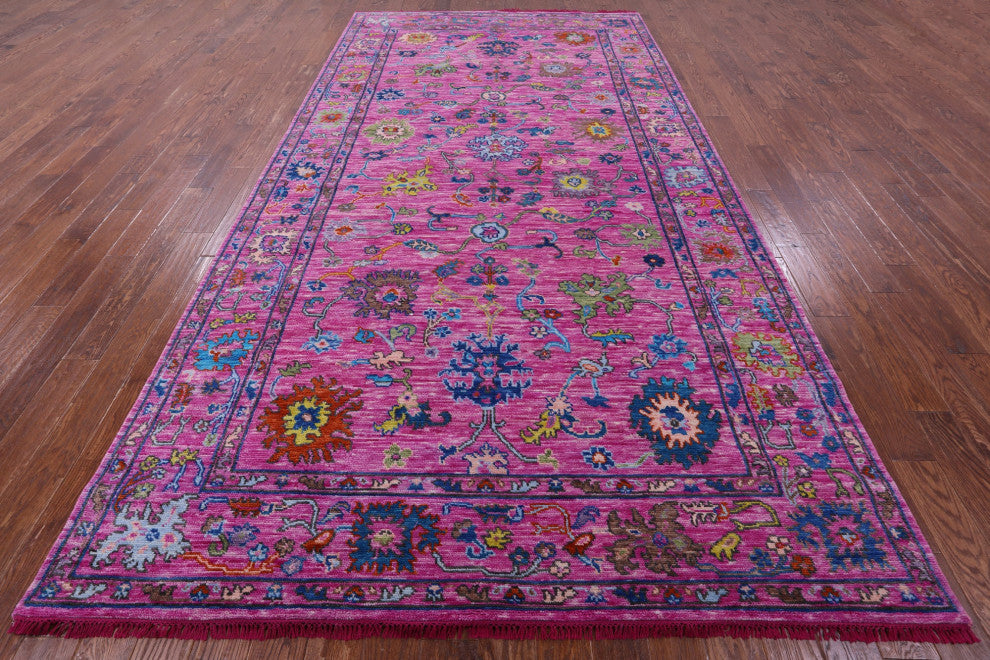 7' 2" X 14' 2" Turkish Oushak Hand-Knotted Wool Rug - Q13636