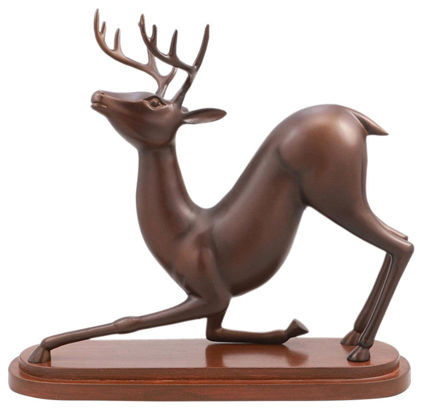 Stretching Deer Desktop Decor