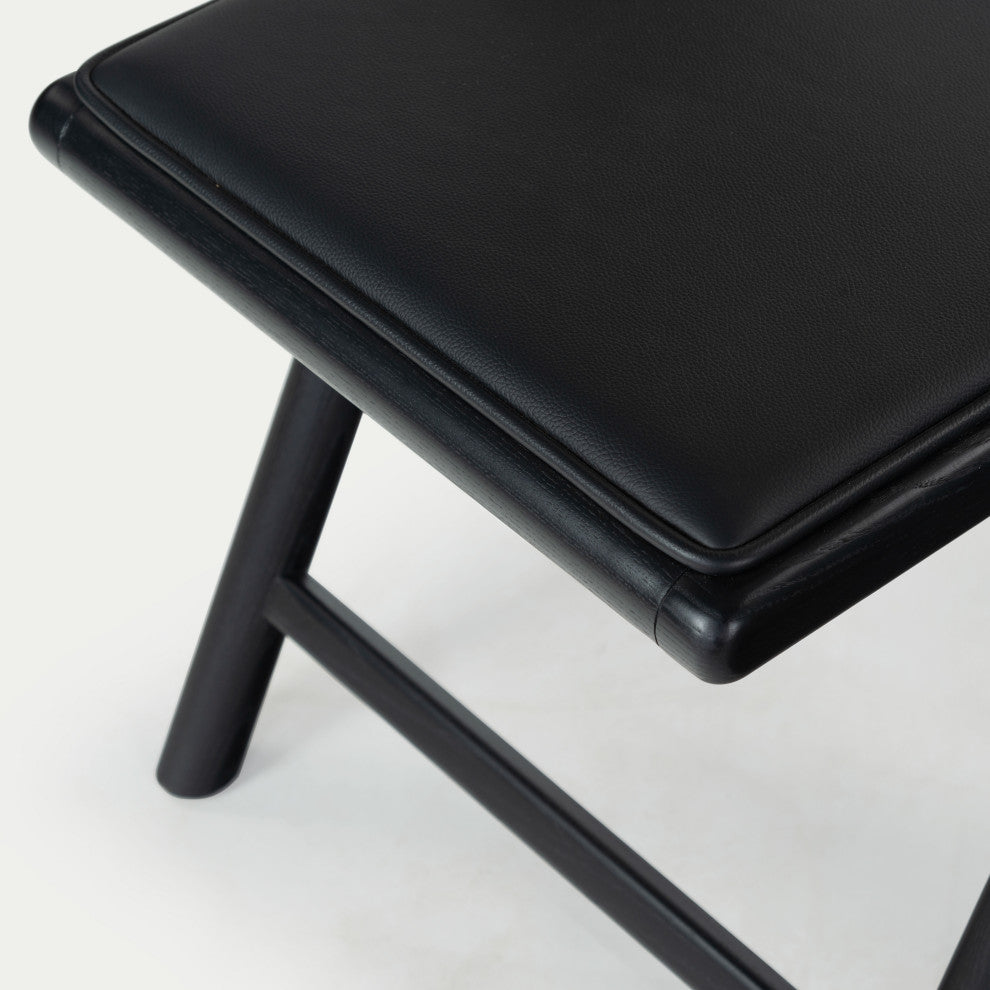 Safavieh Couture Shaylie Folding Dining Chair, Black
