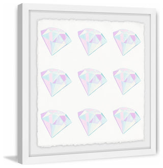 "Diamond Fantasy" Framed Painting Print, 12"x12"