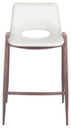 Desi Counter Stool, Set of 2 White/Walnut