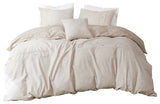 Clean Spaces Dover 5 Piece Organic Cotton Oversized Comforter Cover Set