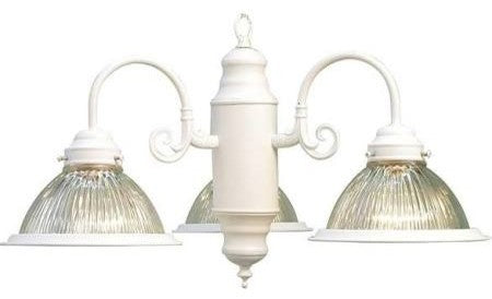 Woodbridge Lighting Basic Chandelier, White, 3l - 22"d, Clear Prism Glass