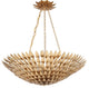 Broche 8-Light Chandelier, Antique Gold
