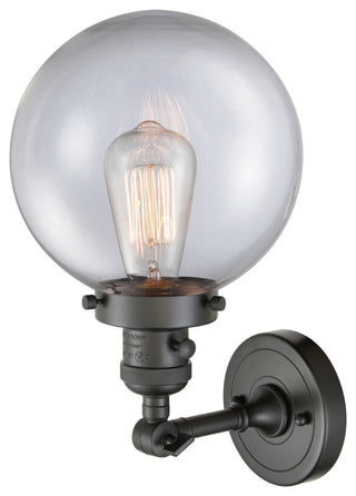 Beacon 1-Light Sconce, Oil Rubbed Bronze, Glass: Clear