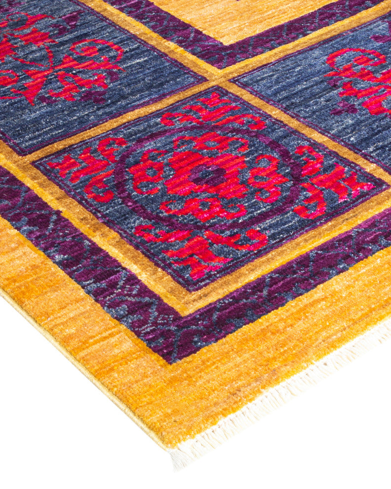 Boro One-of-a-Kind Hand-Knotted Area Rug Yellow, 8'10"x11'10"