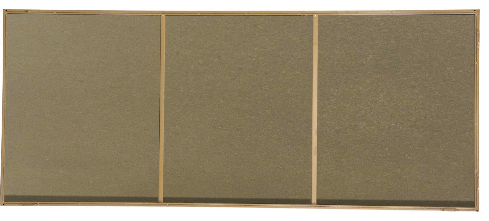 Metal Frame Rectangle Mirror 30" Brass