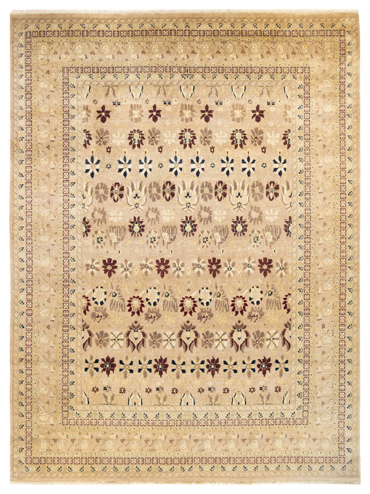 Reagan, One-of-a-Kind Hand-Knotted Area Rug Ivory, 9'0"x12'1"