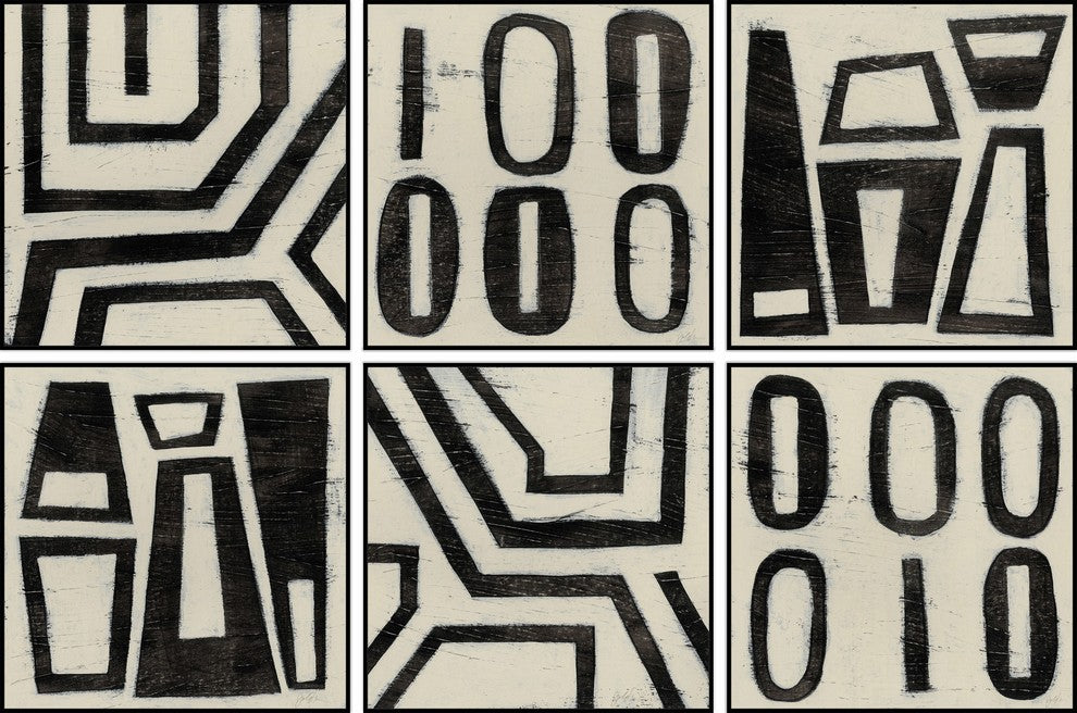 Symbols Hexaptych, 48x32