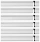 Crown Molding White Urethane Charlottes  Design 6 Pcs   564" Length