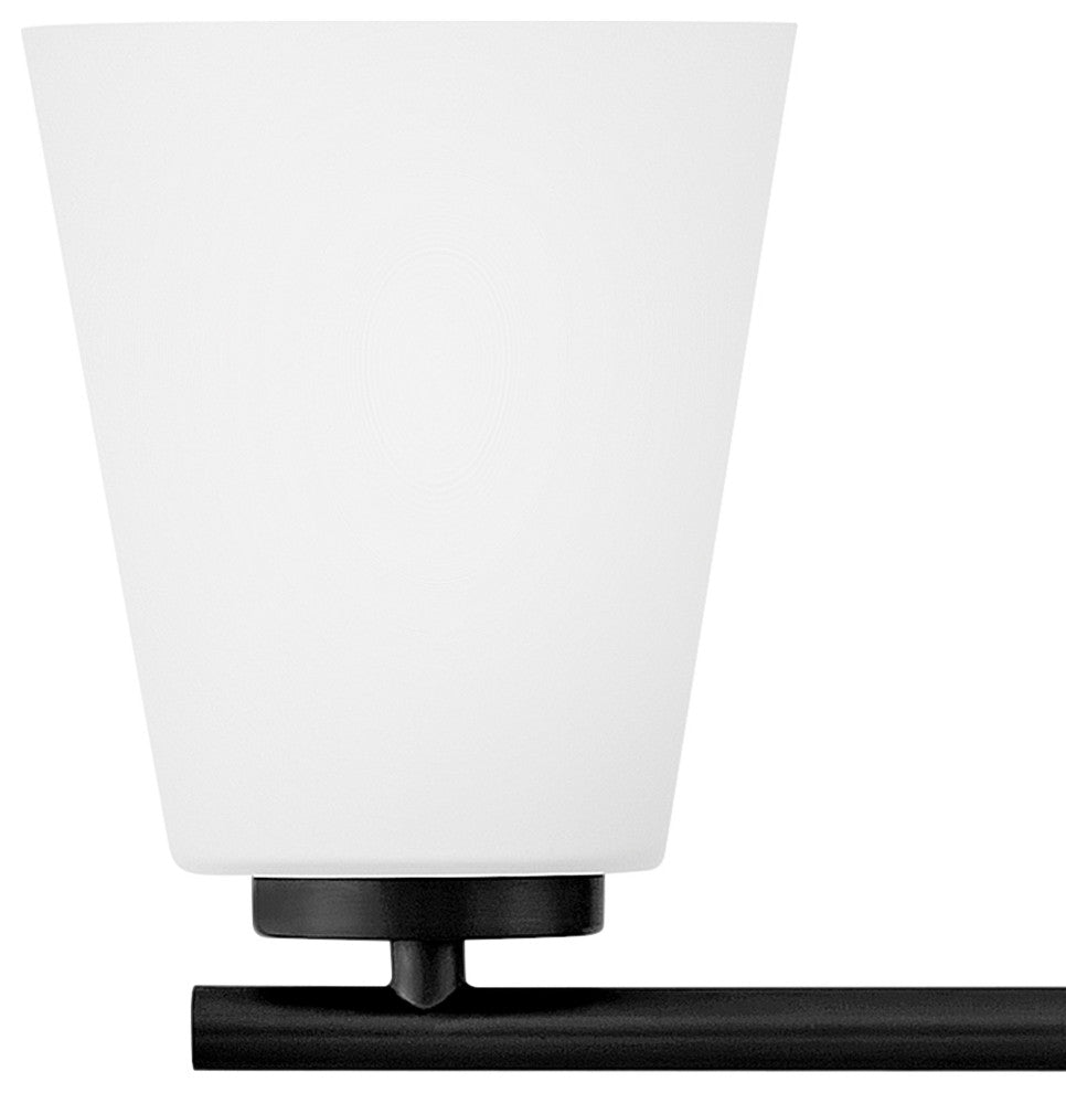 Lark Bri Medium Three Light Vanity, Black