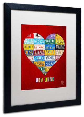 "Heart" Matted Framed Canvas Art by Design Turnpike