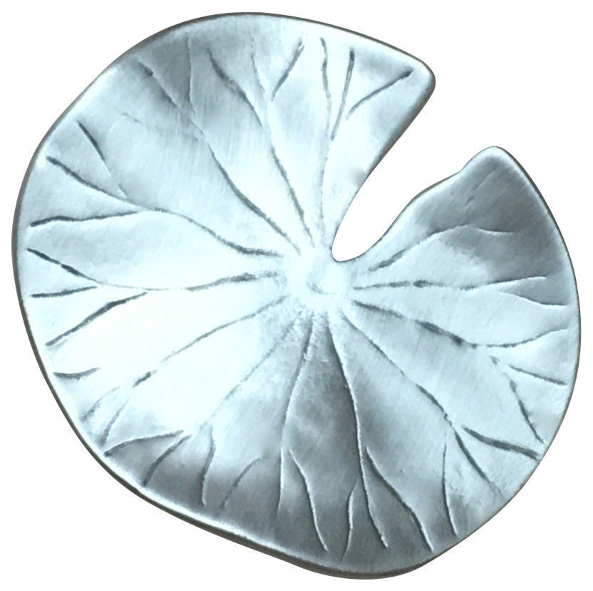 Lily Pad Knob, Antique Brass