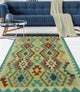 Sangat Kilim Zoya Gold/Ivory Rug, 3'4x4'11