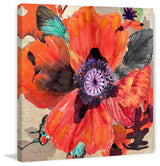 "Poppy" Painting Print on Wrapped Canvas