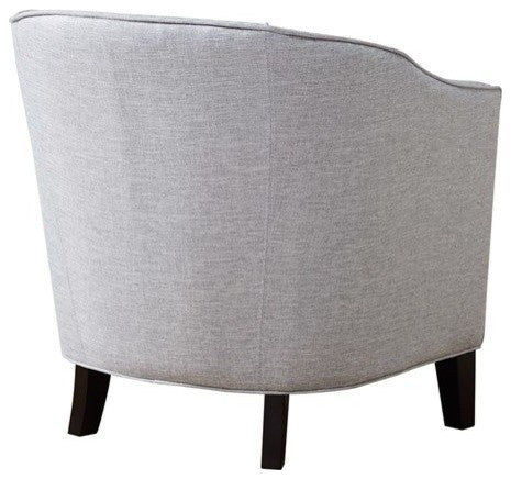 Madison Park Fremont Barrel Arm Chair, Blue, Cream