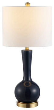 Safavieh Gaetna Glass Table Lamp Navy