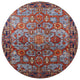 Ahgly Company Indoor Round Mid-Century Modern Area Rugs, 4' Round