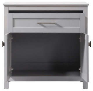 30" Wide Bathroom Storage Freestanding Cabinet, Grey