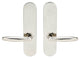Summer Lever, Tubular Full Dummy Pair, Left Hand, Polished Stainless Steel