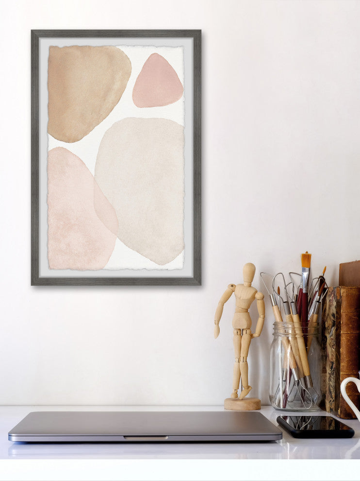 "Dynamic Shapes" Framed Painting Print, 8x12