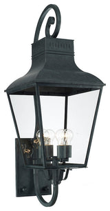 Crystorama DUM-9804-GE, 4-Light Outdoor Wall Mount, Graphite