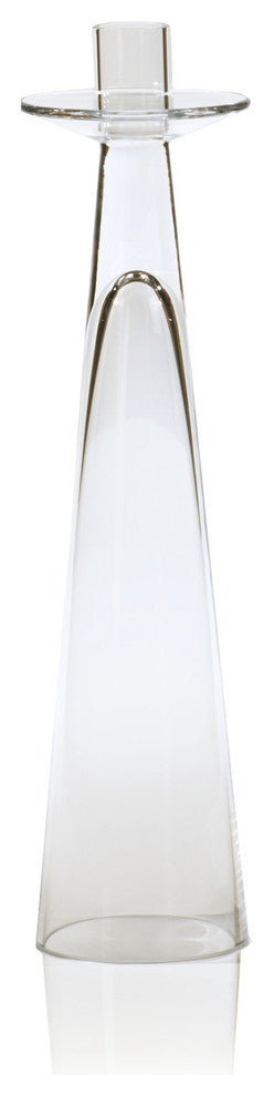 Alina Glass Taper Candle Holder, Small