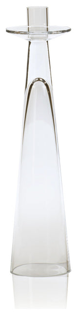 Alina Glass Taper Candle Holder, Small