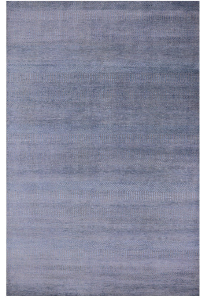 Wool and Silk Hand Knotted Savannah Grass Rug 6' 1" X 9' 3" Q11394