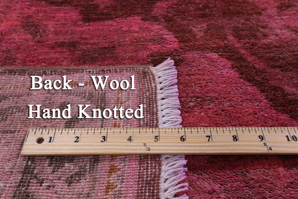 8' 10" X 12' 0" Overdyed Full Pile Handmade Wool Rug - WR2245