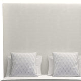 Nativa Interiors Moyra Plain Bed, Gray, King, Headboard: High