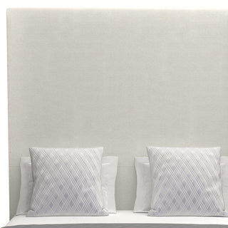 Nativa Interiors Moyra Plain Bed, Gray, King, Headboard: High