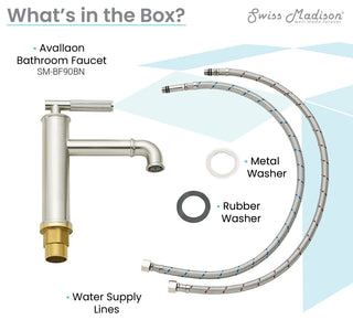 Avallon Single Hole, Single-Handle Sleek, Bathroom Faucet, Brushed Nickel