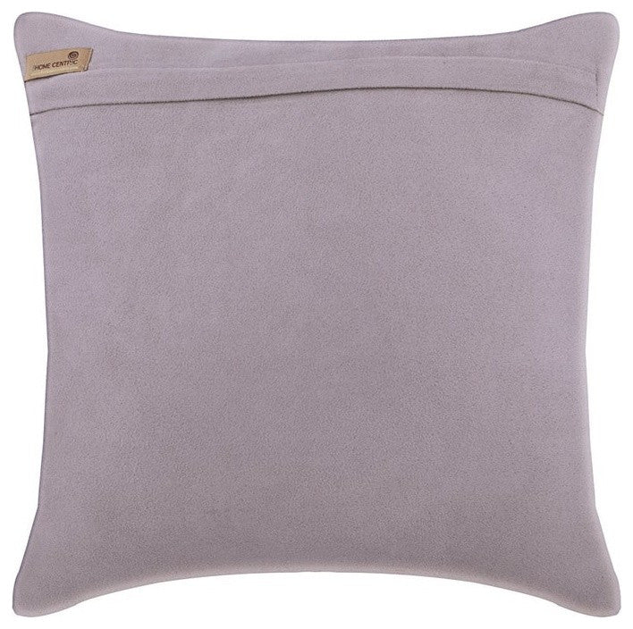 Origami Flower Lavender Purple Suede Wool 12"x12" Pillow Cover, Flowerbed