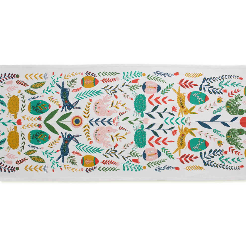 Easter Garden Embellished Table Runner 14X108
