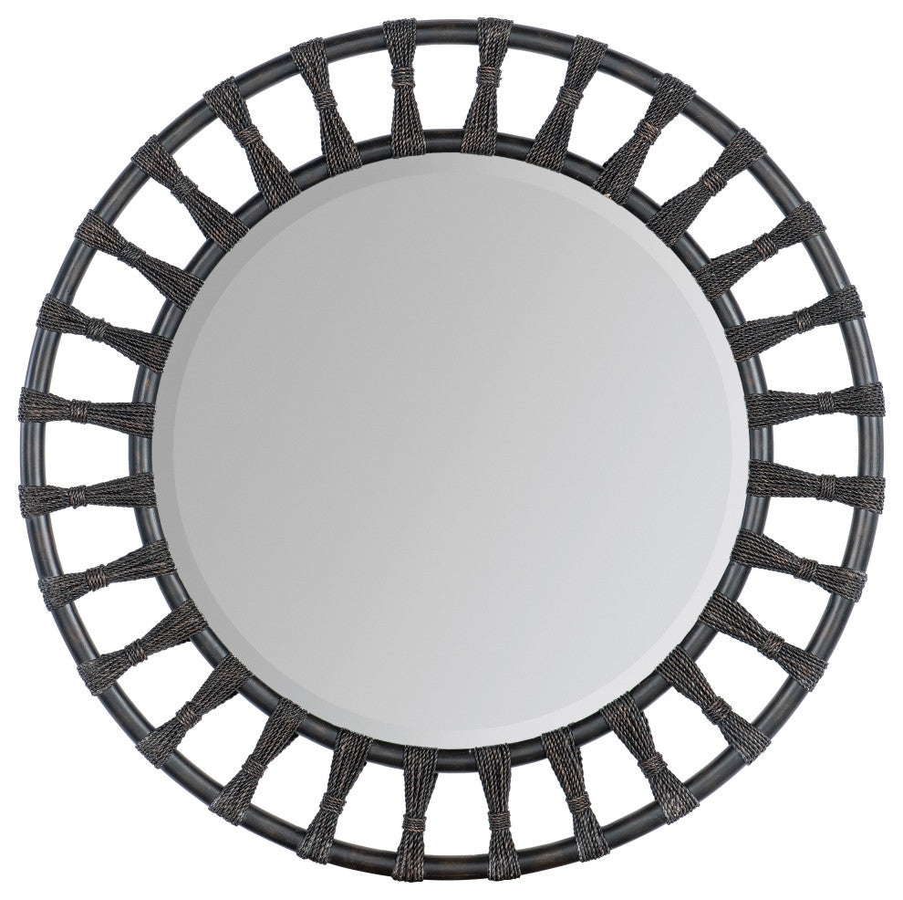 Retreat Pole Rattan Accent Mirror