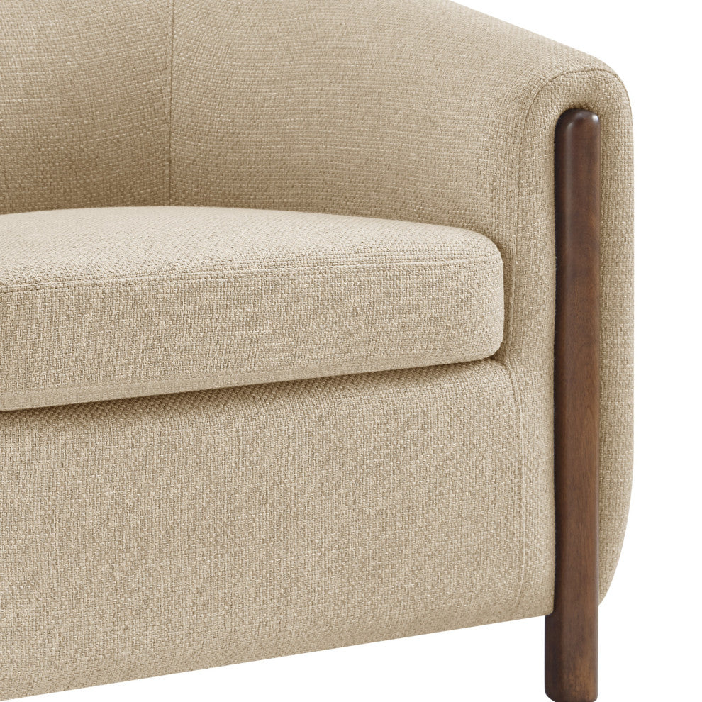Ruth Accent Arm Chair, Barley Beige, Fabric