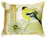 Betsy's Goldfinch Extra Large Zippered Pillow 20x24
