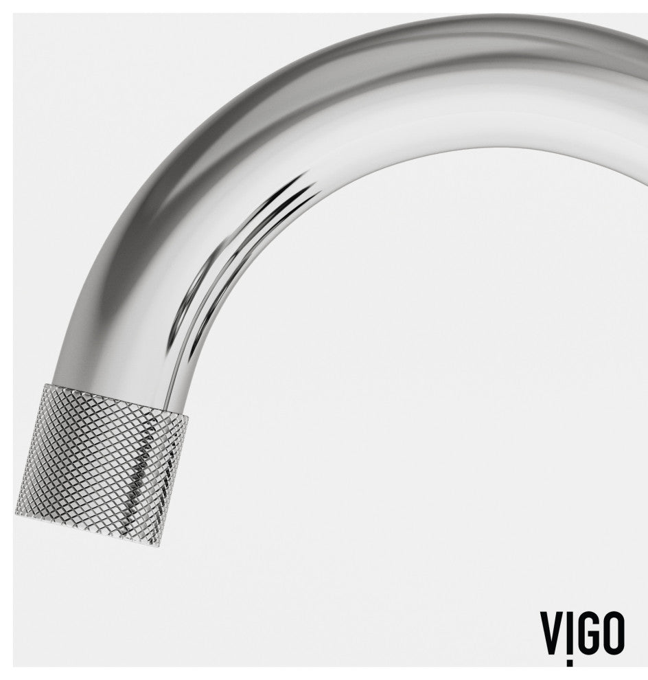 VIGO Wythe 8" H 2-Handle Widespread Bathroom Faucet, Chrome