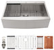 33 in Farmhous Drop-in Workstation Single Bowl Stainless Steel Kitchen Sink