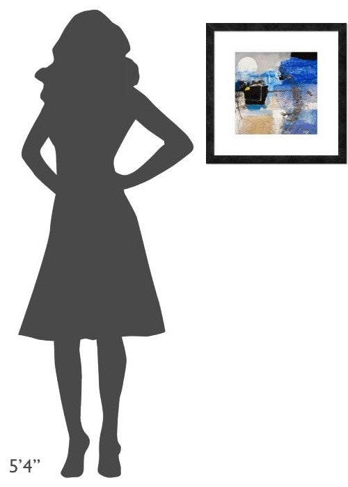 "Moonlight (detail)" Framed Digital Print by Arthur Pima, 20"x20"