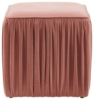 TOV Furniture Morgan Mauve Pleated Ottoman